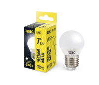 Лампа светодиодная G45 шар 7Вт 230В 4000К E27 (LLE-G45-7-230-40-E27) Лампа светодиодная