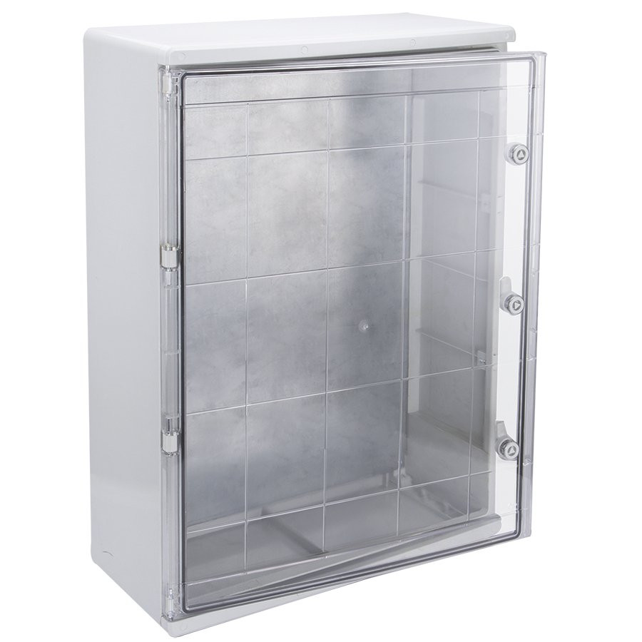 Корпус пластиковый навесной ЩМПп 800х600х260 прозрачная дверь УХЛ1 IP65 с монтажной платой (MKP92-N-806026-65) Корпус пластиковый прозрачная дверь