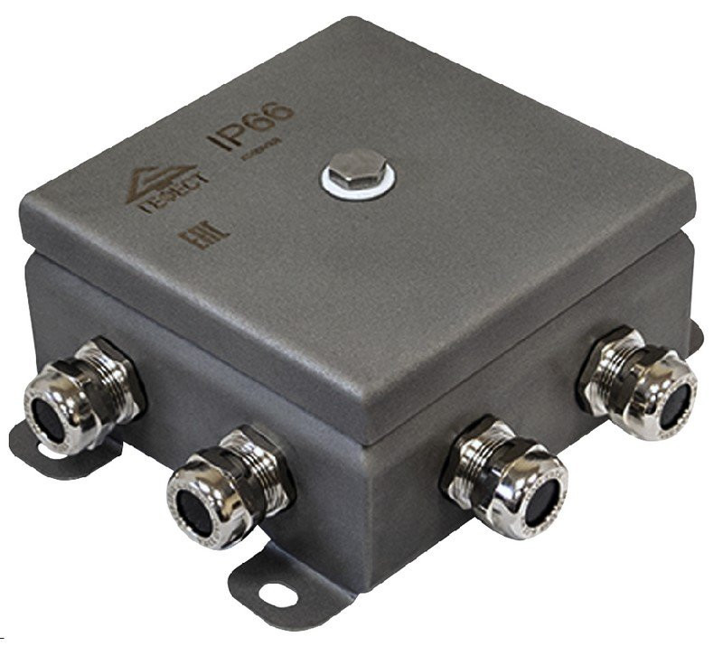 КМ IP66-1212нерж 8 вводов Коробка монтажная общего назначения