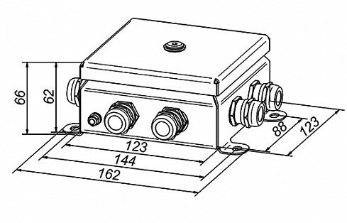 КМ IP66-1212нерж 8 вводов Коробка монтажная общего назначения КМ IP66-1212нерж 8 вводов Коробка монтажная общего назначения