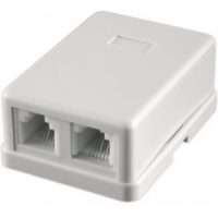 STK-RJ-45(8P8C), CAT.6, 2 выхода, Dual IDC компьютерная розетка Розетка компьютерная 2 выхода
