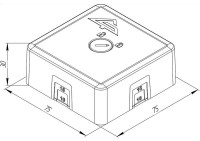 КМ-О (8к)-IP41-s Коробка монтажная огнестойкая