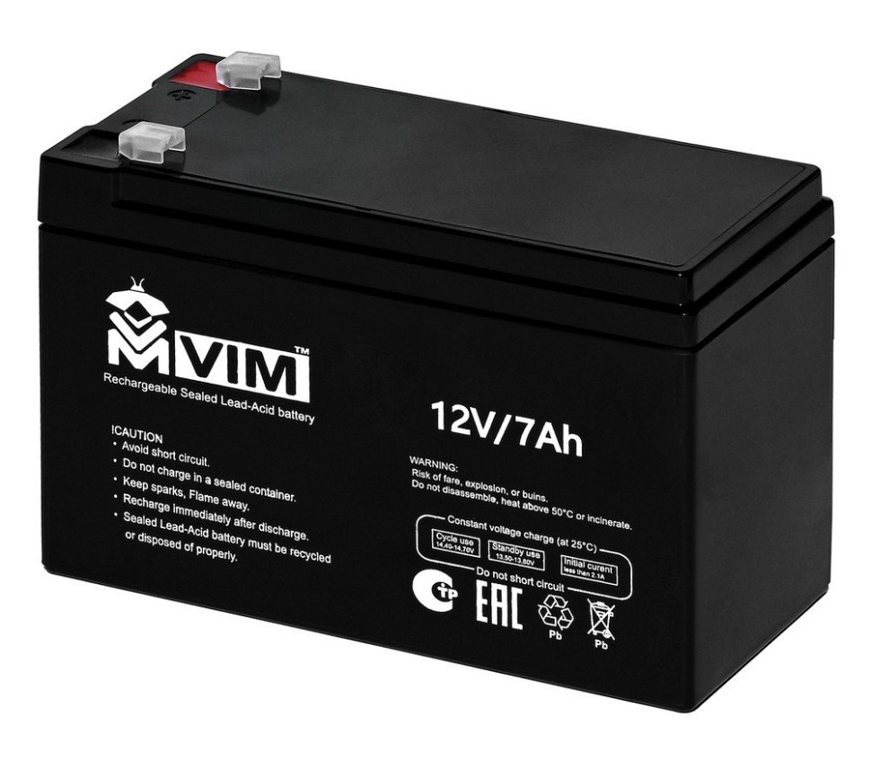 VM-BAT-12-7 Аккумулятор герметичный свинцово-кислотный