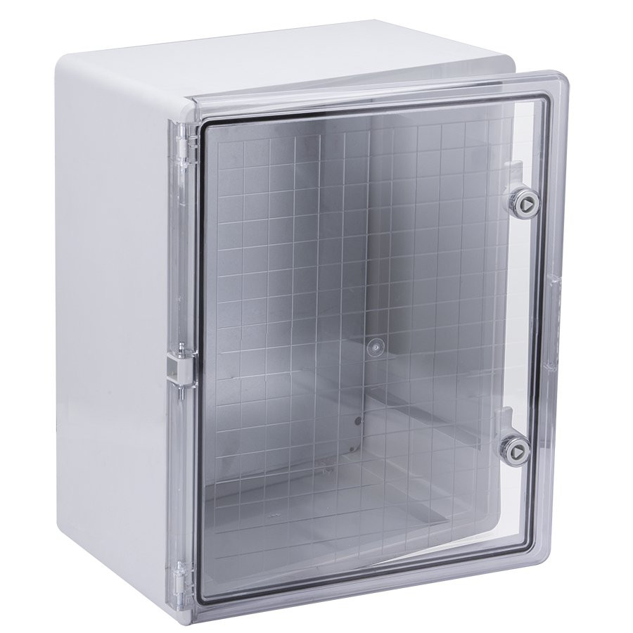 Корпус пластиковый навесной ЩМПп 500х400х240 прозрачная дверь УХЛ1 IP65 с монтажной платой (MKP92-N-504024-65) Корпус пластиковый прозрачная дверь