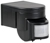 Датчик движения ДД-012 1100Вт 180град 12м IP44 черный (LDD10-012-1100-002) Датчик движения