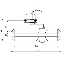 TS-68 (белый) Доводчик дверной