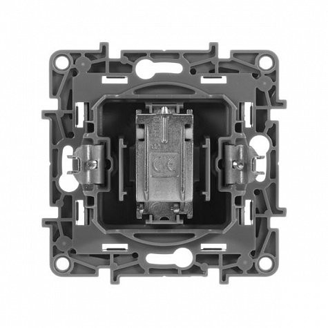 ETIKA розетка TV "звезда", скрытой установки, антрацит (672651) Розетка телевизионная TV