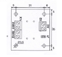 Плата блока согласования акустических систем с Рокот-5 Блок согласования оповещателей пожарных речевых с РОКОТ-5