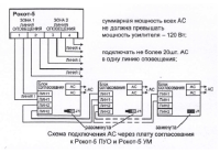 Плата блока согласования акустических систем с Рокот-5 Блок согласования оповещателей пожарных речевых с РОКОТ-5