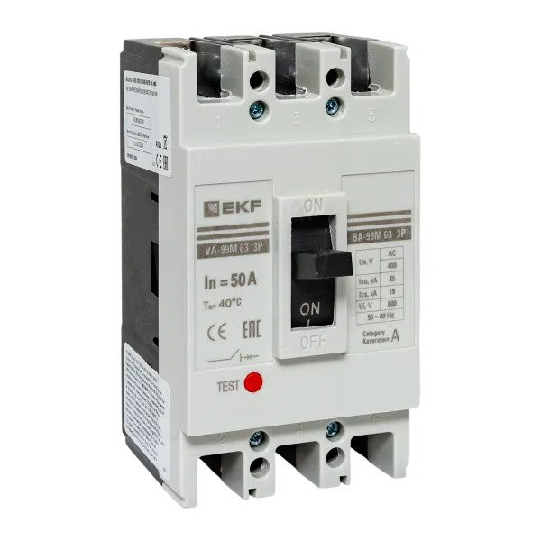 ВА-99М 63/50А 3P 25кА (mccb99-63-50m) Автоматический выключатель в литом корпусе
