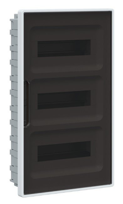 Щиток встраиваемый с дверцей 36 модулей белый FRAME с 4 шинами PEN (F36B3WD) Щиток встраиваемый