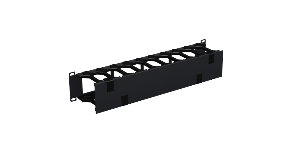 NMC-OP100CF-2U-BK Кабельный организатор 19"