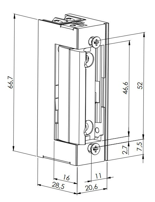 ST-SL351NC Защелка электромеханическая