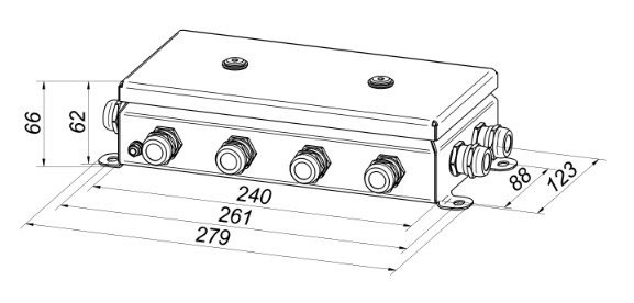 КМ IP66-1224нерж 12 вводов Коробка монтажная общего назначения КМ IP66-1224нерж 12 вводов Коробка монтажная общего назначения