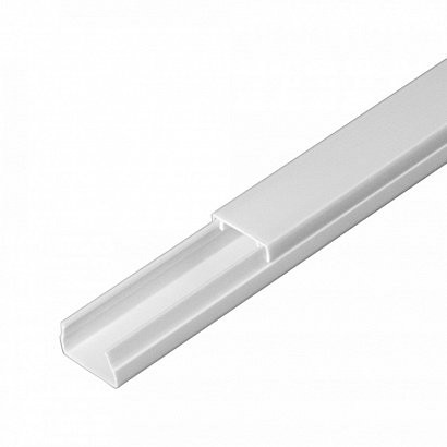 Короб 15х10 (Промрукав) (PR.0325201) Кабель-канал с двойным замком белый 15х10