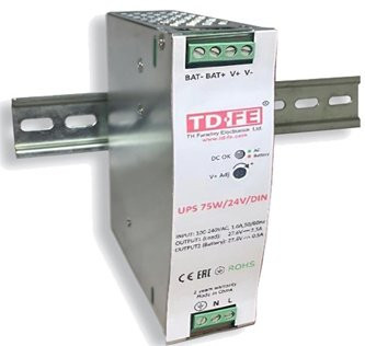 UPS 75W/24V/DIN Блок бесперебойного питания