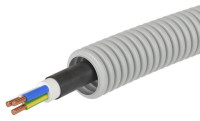 Труба ПВХ D16 + ВВГнг(А)-LS 3х2,5 (ГОСТ+) (9S91650) Труба гофрированная с кабелем
