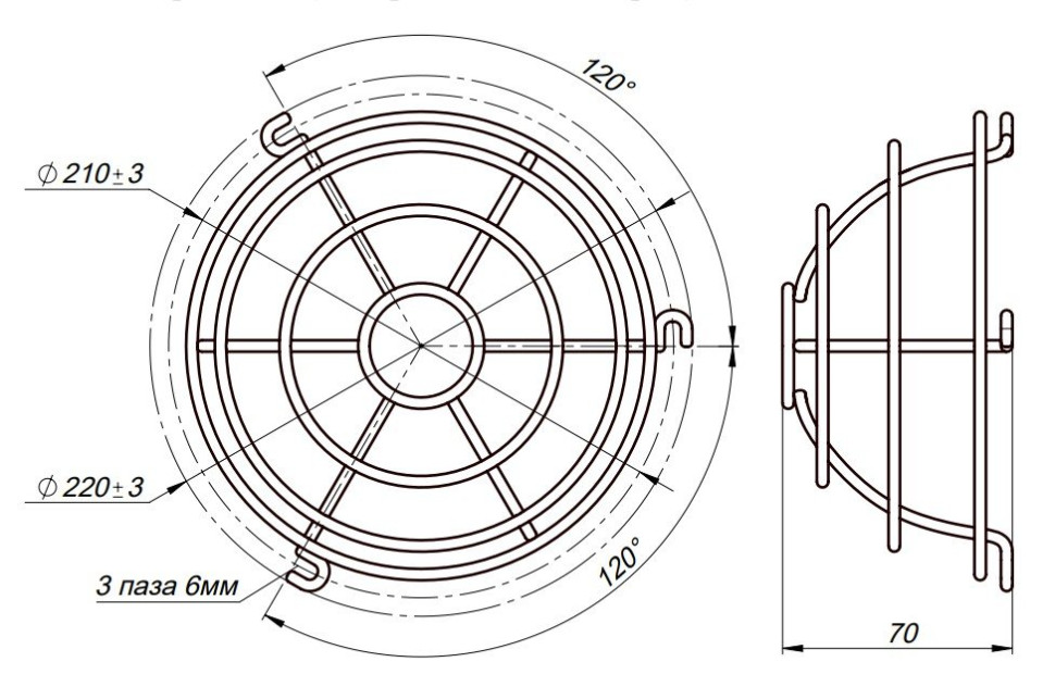 Кожух защитный ИП Кожух для защиты пожарных извещателей от механических повреждений