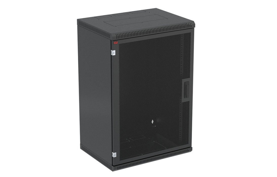 ШТ-НСр-18U-600-350-П-Ч (130411-01334) Шкаф телекоммуникационный 19" настенный 18U