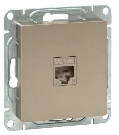 Механизм розетки RJ11, шампань Эпика (UP1-SOC-RJ11) Механизм розетки RJ11