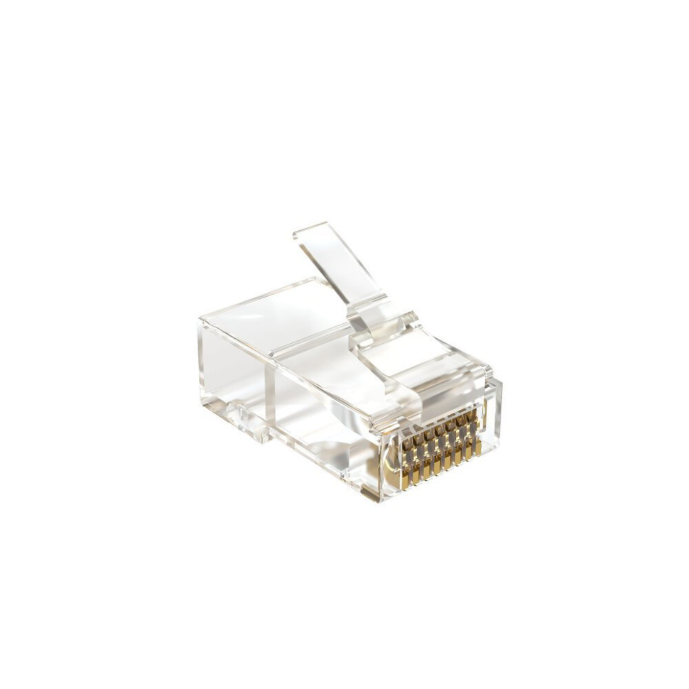 PLUG 8P8C5EU.UW (19670s) Коннектор RJ-45 под витую пару, категория 5e, неэкранированный, универсальный (100 шт)