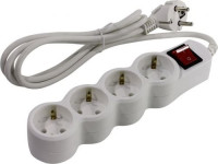 SP4W-130 Сетевой фильтр 4 розетки, 3м, белый