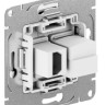Механизм розетки HDMI+RJ45 (cat5), мокко Эпика (UP1-SOM-HDMI-RJ45) Механизм розетки HDMI+RJ45