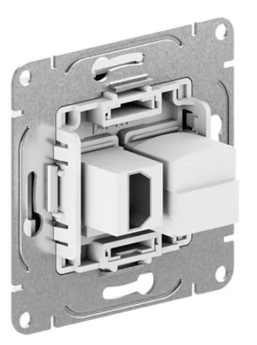 Механизм розетки HDMI+RJ45 (cat5), мокко Эпика (UP1-SOM-HDMI-RJ45) Механизм розетки HDMI+RJ45