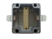 МКС "Мороз", 2ВК, с датчиком вскрытия корпуса (тампером), IP66/IP68 Коробка коммутационная металлическая