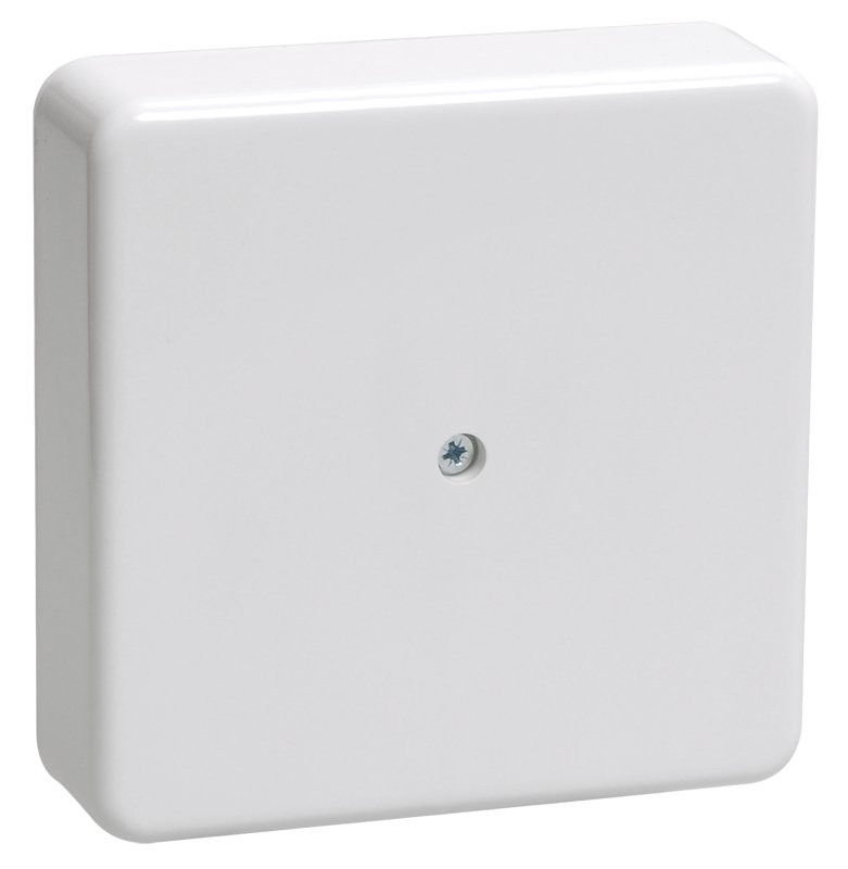 Коробка распаячная КМ41216-01 75х75х28 открытой проводки (6 клемм 6 мм²) белая (UKO10-075-075-028-K01) Коробка распаячная безгалогенная (HF)