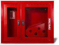 ПРЕСТИЖ-02-ВОК Шкаф пожарный встроенный, открытый, красный