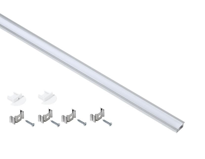 Профиль алюминиевый для LED ленты 2207 2м опал (LSADD2207-SET1-2-V4-1-08) Профиль алюминиевый для светодиодной ленты
