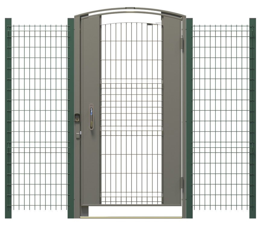 VIZIT-KСН-12-Лв (серый матовый) Калитка