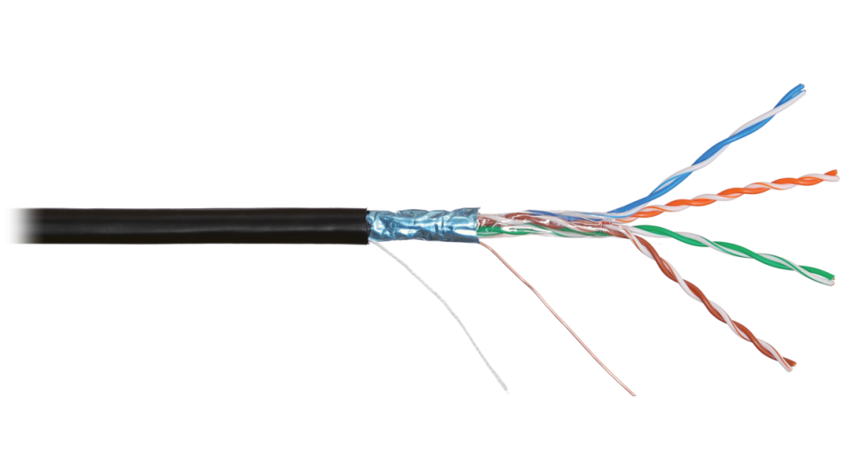 F/UTP 4pair, Cat5e, Solid, Out, PVC (NMC 2200B-BK) Кабель «витая пара» (LAN) для структурированных систем связи