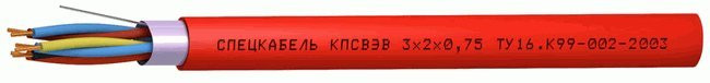 КПСВЭВ 1х2х0,5 (Спецкабель) Кабель симметричный для систем сигнализации и управления, одиночной прокладки