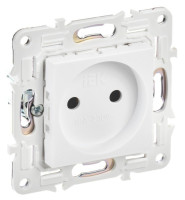SKANDY Розетка 1-местная SK-R02W без заземления без защитных шторок скрытой установки 10А арктический белый (SK-R10-10-K01) Розетка без защитных шторок