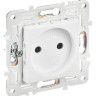 SKANDY Розетка 1-местная SK-R02W без заземления без защитных шторок скрытой установки 10А арктический белый (SK-R10-10-K01) Розетка без защитных шторок