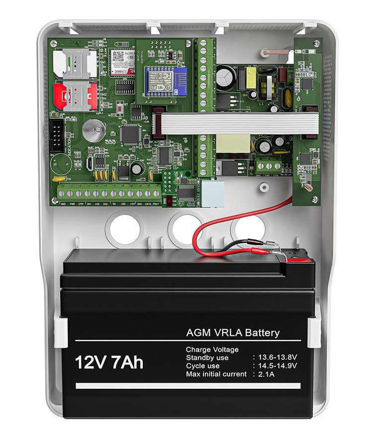 Mega Fire v.4 в корпусе (под АКБ 1,2-7Ач с БРП 12V 2,5А) Прибор охранно-пожарный