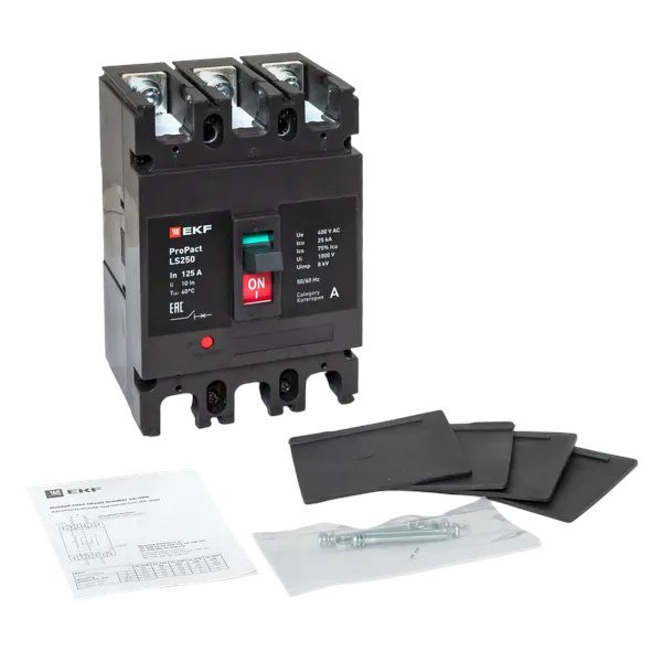LS250 25кА 3P 125А ProPact (mccb-250-25-3-125-ls) Автоматический выключатель в литом корпусе