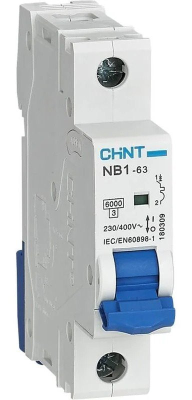 NB1-63 1P 32А 6кА х-ка C (DB) (R) CHINT (179621) Автоматический выключатель