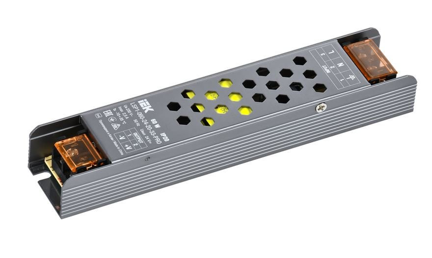 Драйвер LED ИПСН-PRO 60Вт 24В клеммы IP20 (LSP1-060-24-20-33-PRO) Драйвер LED