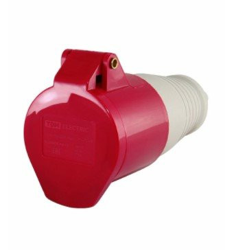 Розетка 214 переносная 3Р+РЕ 16А 380В IP44 (SQ0603-0011) Розетка