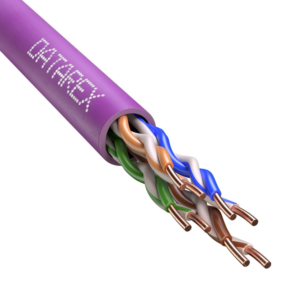 U/UTP 5E 4PR PVCLS нг(А)-LSLTx, маджента (DR-140077) Кабель «витая пара» (LAN) для структурированных систем связи