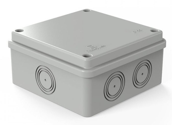 Коробка распределительная безгалогенная (HF) 100х100х50 б/г (40-0301) Коробка распределительная