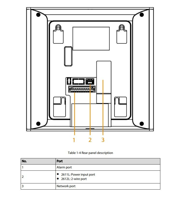 DHI-VTH2611L-WP Монитор IP-видеодомофона цветной