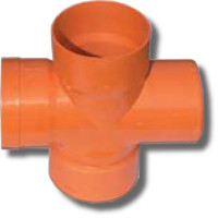 Крестообразное соединение для двустенных труб, 90°, D140мм (022140) Крестообразное соединение для двустенных труб