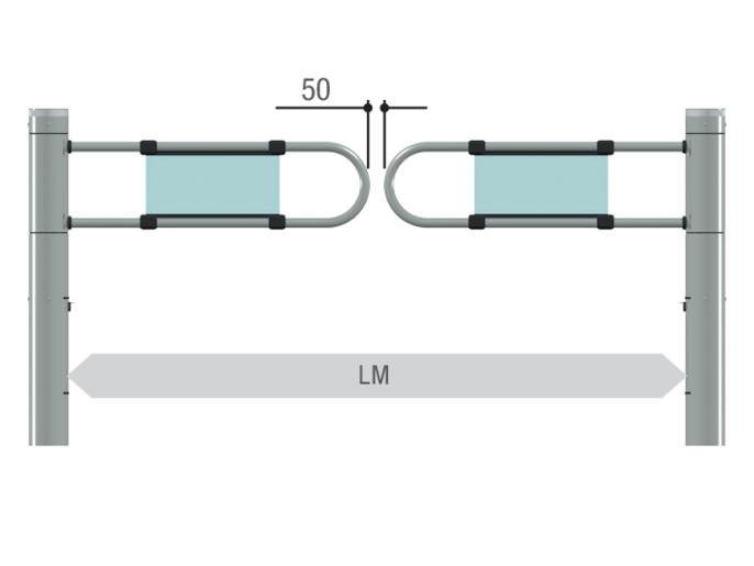 CAME SALOON 40 (821SW-0010) Турникет-калитка моторизованная