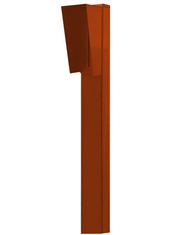 Стойка для вызывной панели с козырьком 135х58 "Аякс", Базовая (под бетонирование), оранжевая Стойка