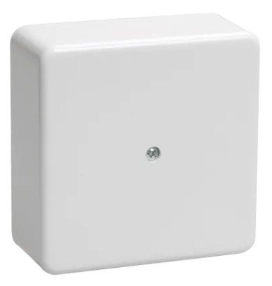 Коробка распаячная КМ41215-01 75х75х28 открытой проводки белая (UKO10-075-075-028-K01-E) Коробка распаячная безгалогенная (HF)