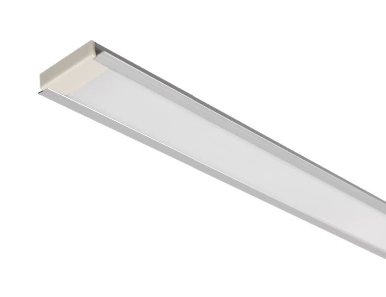 Профиль алюминиевый для LED ленты 3006 2м опал (LSADD3006-SET1-2-V4-1-12) Профиль алюминиевый для светодиодной ленты